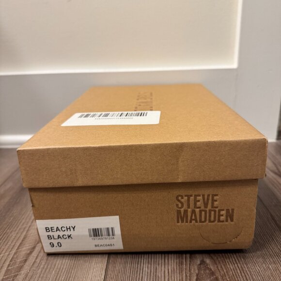 Steve Madden Beachy Platform Black Sandals in size 9 - Picture 6 of 7